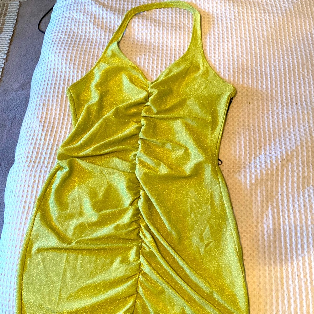 Bright green, H&M , shimmer, Large